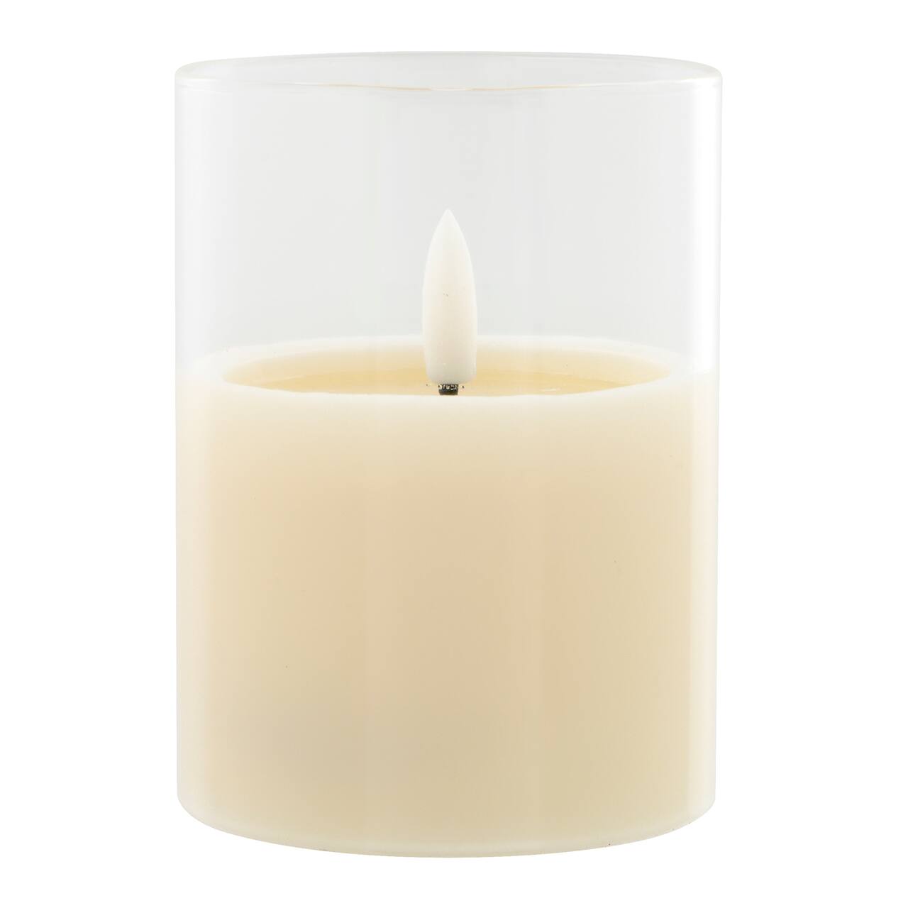 4" LED Glass Wax Flickering Candle by Ashland®